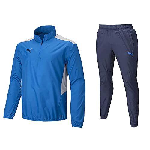 TEAMCUP TR ピステトップ パンツ 上下セット 【メンズ】 (657409/657410) Eブルー×ピーコート(02/06) L