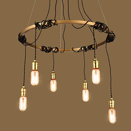 Lustre restaurant créatif au design vintage rural pour bar et café branché