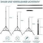 Photo Video Studio 10x7Ft (WxH) Adjustable Background Stand Backdrop Support System Kit with Carry Bag - Image 4