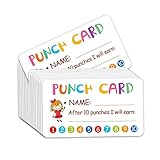 Punch Card, 100pcs Reward Incentive Card for Teacher, Behavior Chart for Kids, Homeschool Classroom...