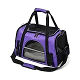 Compatible for Sturdy Soft Sided Pet Carrier Collapsible Portable Bag Breathable Removable Fleece Pad Dog Carrying Case(Transparent 12x40mm)