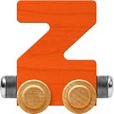 Maple Landmark NameTrains Bright Letter Car Z - Made in USA (Orange)