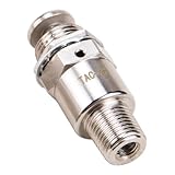 KOOBOOK 1Pcs TAC-3P Pneumatic Valve Mechanical Air Control with Push Button Switch 2 Position 3 Way M5x0.8 Connection Manual Valve for Efficient Industrial Use Resistant 0-60°C