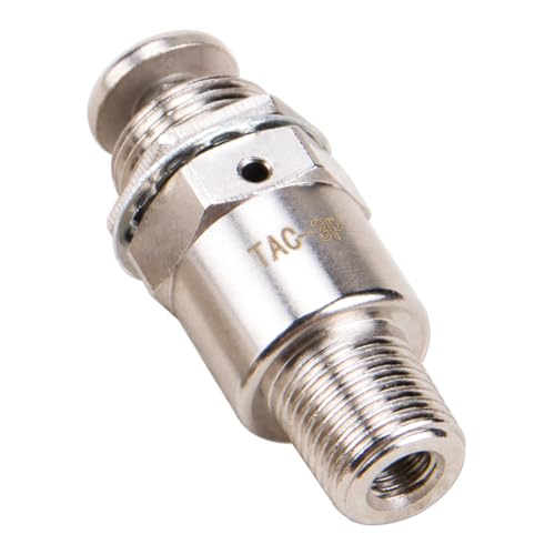 KOOBOOK 1Pcs TAC-3P Pneumatic Valve Mechanical Air Control with Push Button Switch 2 Position 3 Way M5x0.8 Connection Manual Valve for Efficient Industrial Use Resistant 0-60°C