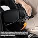 DEPOTA Car Armrest Cushion Arm Rest Cover for Car Leather Car Center Console Cover with 2 Storage Pockets, Armrest Cover for Car Armrest Seat Box Cover Protector (Black)