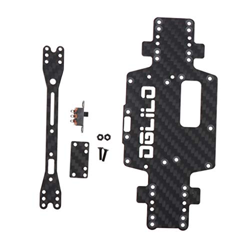 Prettyia 1 Set Metal Chassis for WLtoys P929 P939 K979 K989 K999 K969 1/28 RC Car Crawler
