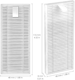 BRUVISH (10 Pack) M310 Replacement HEPA Filters Compatible With Lefant M310 Robot Vacuum Cleaner, Filters Accessories Kit, Filter Kit, Replacement Parts, Vacuum Accessories, Vacuum Filters
