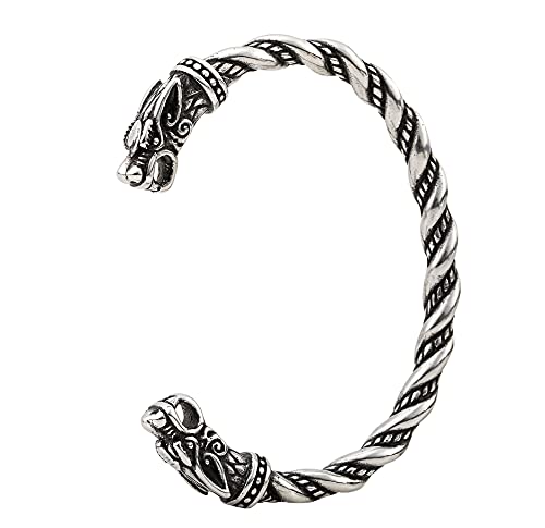 Stainless Steel Viking Bracelet Men's Cuff Bracelet For Men Talisman Jewelry