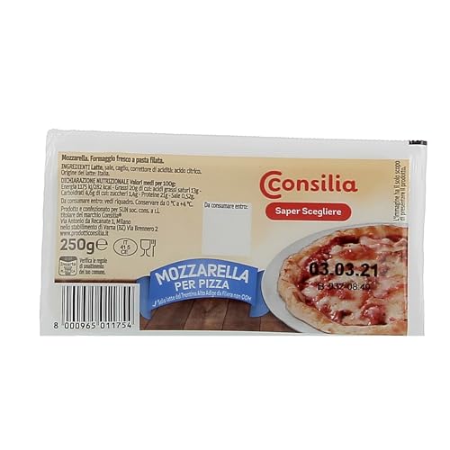 Consilia Mozzarella Per Pizza, 250 g