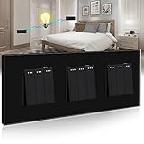 【GRANDE NORME】 : Fabriqué en ABS ignifuge et panneau tactile en cristal trempé imperméable.