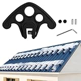 52 Pack Snow Guards for Metal Roofs,No-Drill Installation for Roofs, Snow Guards for Standing Seam Roofs with Seam Widths Less Than 1/2 Inch, Plastic Roof Ice Guard Prevent Rust