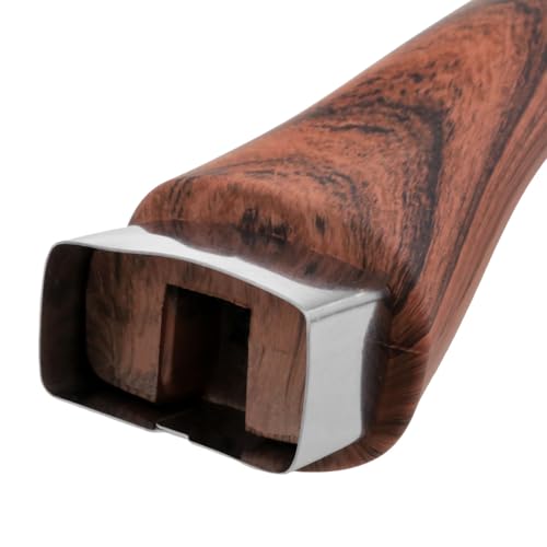 PIYANYO Brown Wood Color 170x35mm Wooden Pot Handle Milk Pot Handle Scald-Proof Long Handle Grip Replacement for Different Pots, Saucepans, Kitchen Cookware Accessories with Screws 1PCS