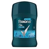 Rexona Men Antitranspirante Xtracool en Stick para Hombre, 72 HORAS, 45 g