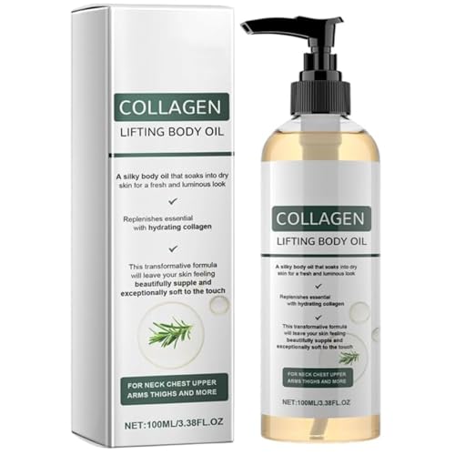 Aceite corporal reafirmante con colágeno, Cuidado para reafirmar la piel, Aceites de masaje anticelulíticos corporales, Loción corporal reafirmante para reducir las líneas de expresión, Piel suave