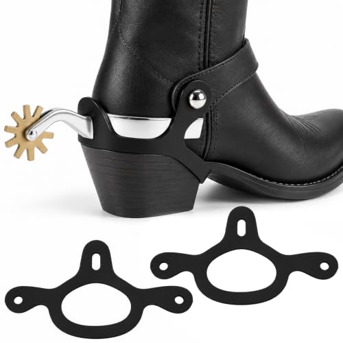 Susade 2Pcs Equestrian Spur Tie Down Straps Rubber Spur Tie Down Straps