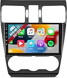UNITOPSCI Car Radio for Subaru Forester WRX Impreza 2015-2018 Double Din Android 11 Car Stereo with CarPlay Android Auto 2G 32G 9” Touch Screen Bluetooth GPS AHD Backup Camera FM WiFi USB