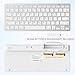 OMOTON Bluetooth Keyboard Compatible with iPad A16 11th 10th Generation, iPad 10.2 (9th/8th/7th), iPad Pro 13/12.9/11 inch, iPad Air/Mini and More iOS Devices, White