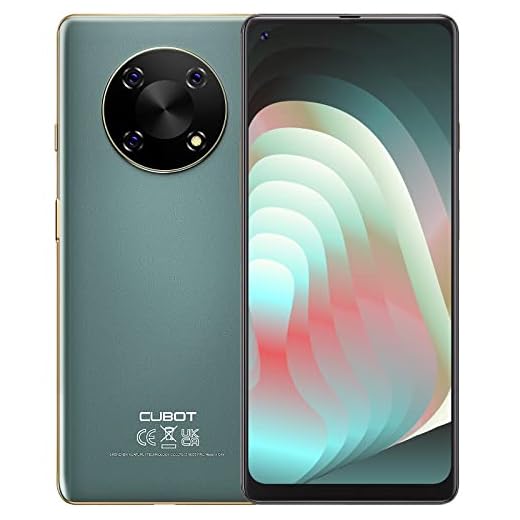 CUBOT Smartphones Unlocked with 6.95" Large Screen, 48MP Triple Camera, 5000 mAh Battery, 4GB/64GB (256GB Extension), 4G Dual SIM, NFC, Face ID (Green)