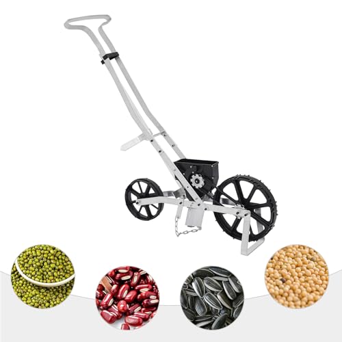 Semoir en aluminium à une rangée avec roue pour potager - 6