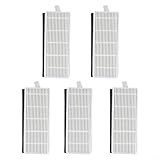 5 filtros de repuesto para aspiradora DOMOOVA DRV80 Animal Robotic Aspiradora Apoyar la eliminación de aserrín, polvos finos y virutas de madera