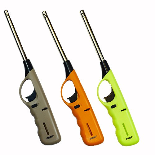 Lot de 3 allumes feu à gaz de 27 cm, rechargeable Cover