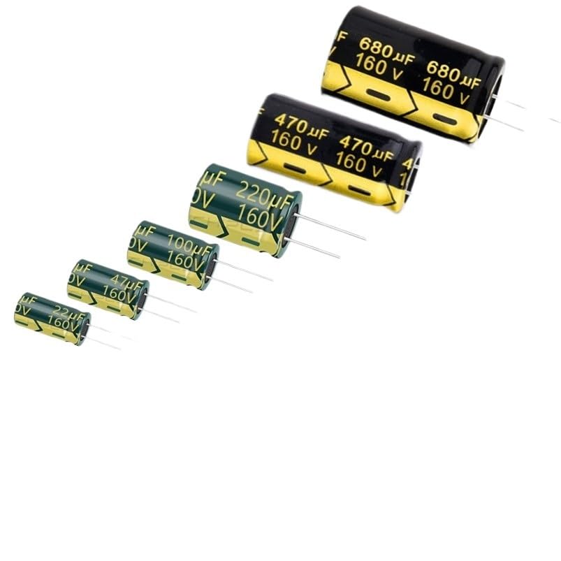 Condensateur électrolytique 220 µF 160V Haute fréquence à faible HF pour circuit - Lot de 10
