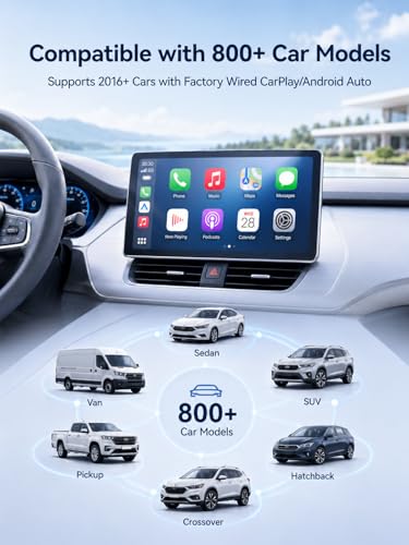Hyphoon Wireless CarPlay Adapter USB C, Compact Android Auto Dongle - image 5