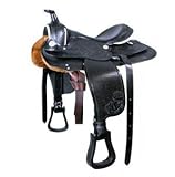Sportart: Reiten Westernsattel, schwarz Shetty