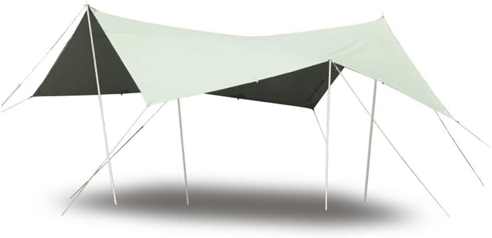 Tent Tarp Hammock Rain Fly Tent Tarp Camping Tarp for Camping Hiking Outdoor Sun Shelter Tent Tarp (Color : Polyester Cotton Fabric Green)