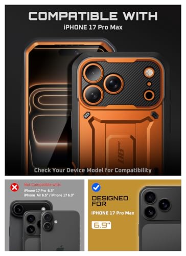 Coque iPhone 17 Pro Max avec béquille intégrée et commande caméra corail - 2