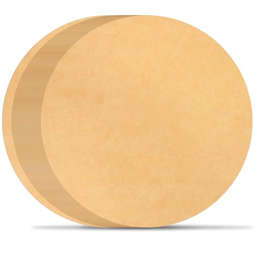 BYKITCHEN 10 Inch Parchment Paper Rounds for Baking, Non Stick Pre-cut Parchment Sheets for Tortilla Press, Quesadilla Maker, Pizza Pan, Cake Pan, Springform Pan and More(Set of 100)