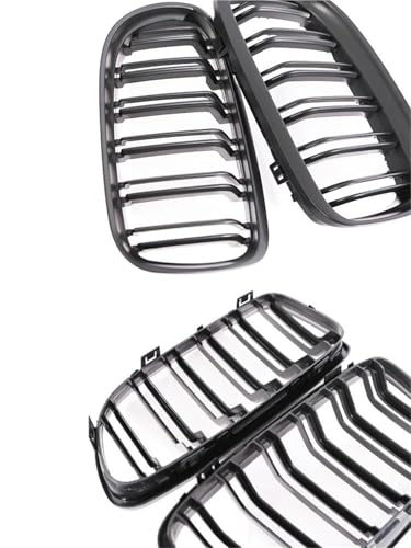 Calandre E90 E91 LCI BMW Double Lamelle Noir Mat 2009-2012 - 5