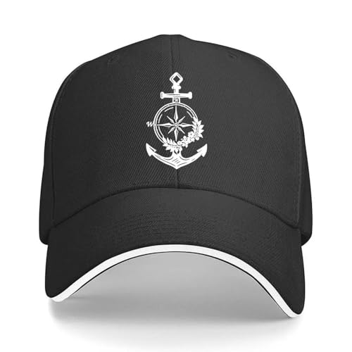 Casquette de baseball anchor compass homme snapback décontractée