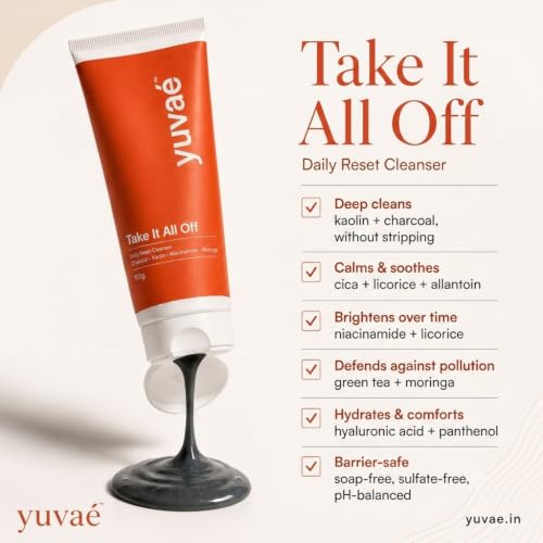 Image of Take It All Off Daily Reset Face Cleanser, Deep Cleansing, Brightening & Hydrating, helps barrier repair, Paraben-Free & Sulphate-Free, 100gm