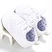 Infant Baby Classic England PU Leather Soft Soled Anti-slip Toddler Shoes White 0-6m