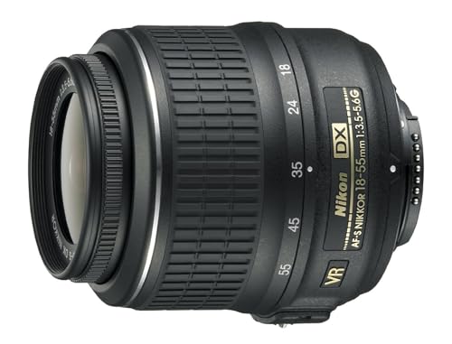 Nikon AF-S DX NIKKOR 18-55mm f/3.5-5.6G Vibration Reduction Zoom Lens with Auto Focus for Nikon DSLR Cameras (Renewed)