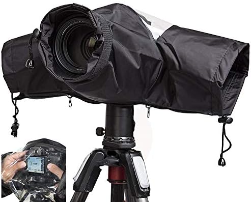 Waterproof Camera Rain Cover Soft Black Camera Rain Lens Covers