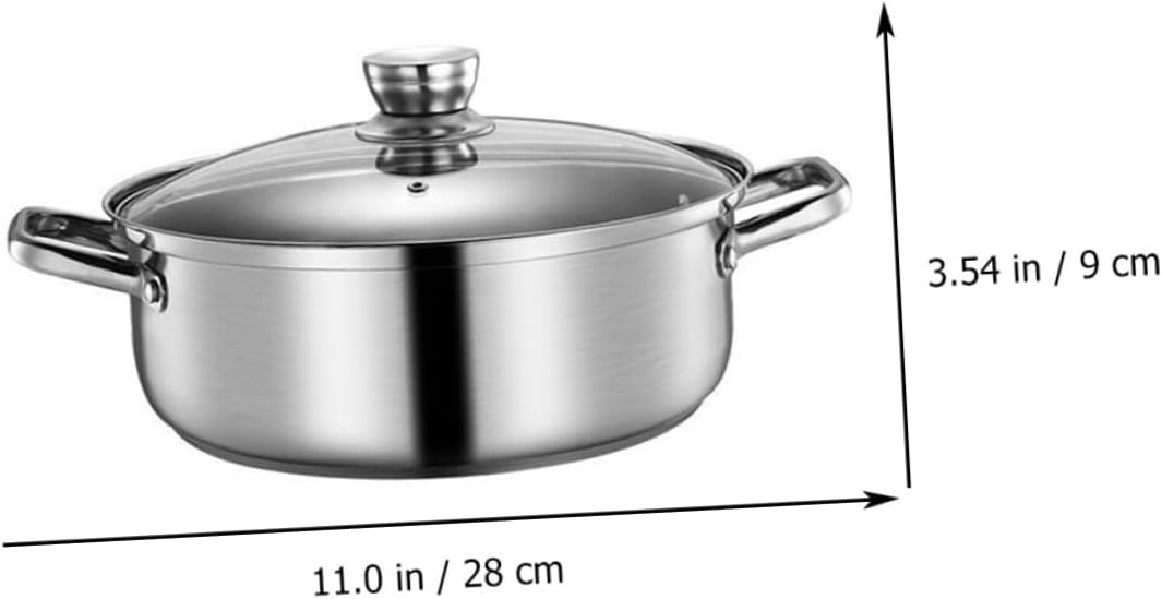 Stainless Steel Cookware Hot Pot Holder Lid Electric Hot Pot Casserole Cookware Kitchenware