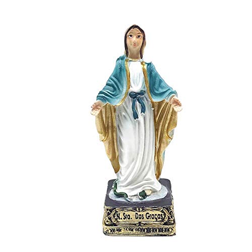 Imagem Nossa Senhora Das Graças Resina Pequena 9 cm