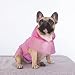 iChoue French Bulldog Raincoat Frenchie Pitbull Rain Coat Jacket Poncho Packable Waterproof Adjustable with Reflective Straps Lightweight for Short Thick Medium Dogs (Pink, L)