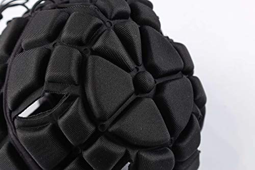 Dgxinjun Soft Shell Protective Headgear 7 V 7 Rugby Headguards Padding Padded Helmet Goalkeeper Adjustable Soccer Goalie Helmet Support Rugby Flag Football Helmet Youth Kids Adults #TOP7