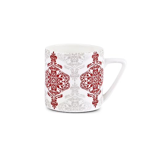 Image of Dandy Lines Puja Red and White Madrid, Set of 6, 35029