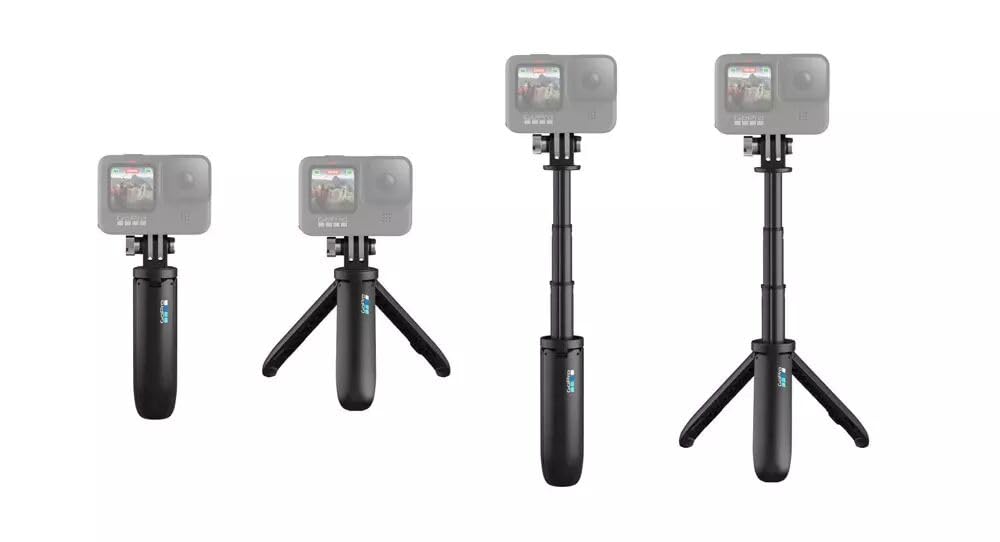 GoPro Kit de Voyage, Clip magnétique pivotant, Shorty et étui Compact, Produit Officiel GoPro AKTTR-002