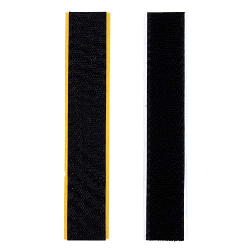和気産業 バリバリテープ 粘着付 面ファスナー 黒 25mm×150mm BR001