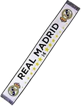 Écharpe Officielle Real Madrid 140 Cm - Acrylique, Bleu Marine, Collection Officielle écharpe Club Football Écharpe Officielle Real Madrid 140 Cm - Acrylique, Bleu Marine, Collection Officielle écharpe Club Football
