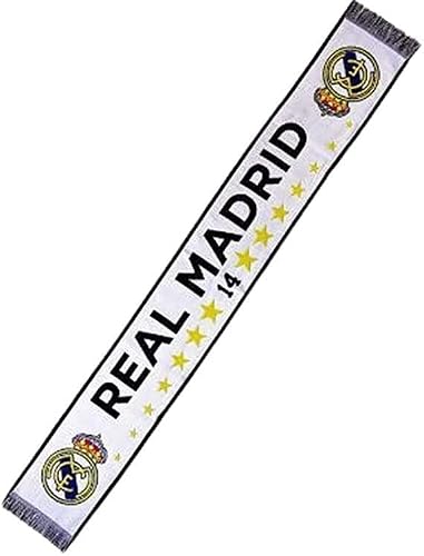 Real Madrid Bufanda Telar 14 Champions 140 x 20 centímetros