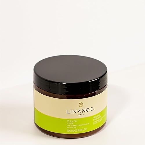 Miniatura 3 de LINANGE Máscara de volumen para cabello revitalizado y fuerte - Mascarilla capilar para cabello seco y dañado, 16.9 oz.