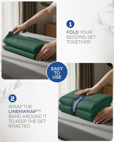 Image of Utopia Bedding Queen Sheet Set 4 Piece Soft Sheets - Emerald