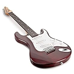 Guitare Électrique LA 3/4 + Pack Ampli Wine Red - Les Beatles, Paul McCartney, John Lennon, RIngo Starr, George Harrison Guitare Électrique LA 3/4 + Pack Ampli Wine Red – Image 5