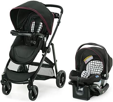 Graco Modes Element Travel System, Includes Baby Stroller with Reversible Seat, Extra Storage, Child Tray and SnugRide 35 Lite LX Infant Car Seat, Ainsley